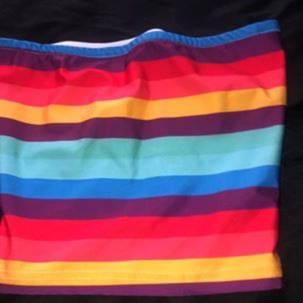 rainbow tube top